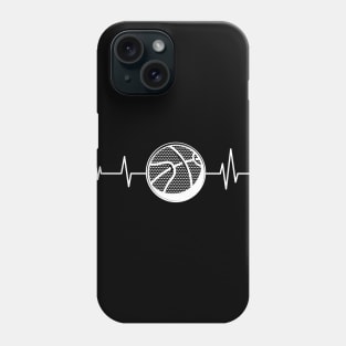 basketball heartbeat sports lover basketball Phone Case