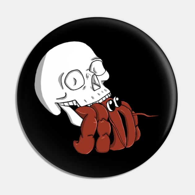 Hermit Skull Pin by CandifiedChaos