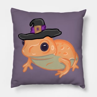 Orange Witch Frog Pillow