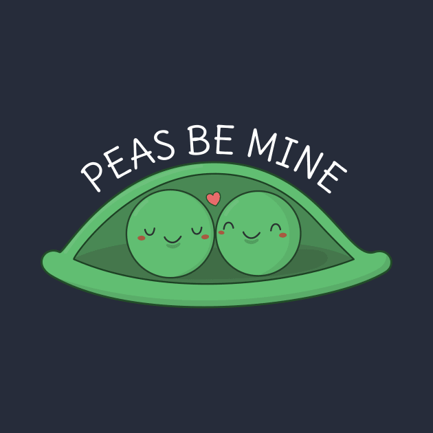 Funny and kawaii peas pun t-shirt by happinessinatee