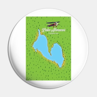 Lake Almanor California USA map Pin