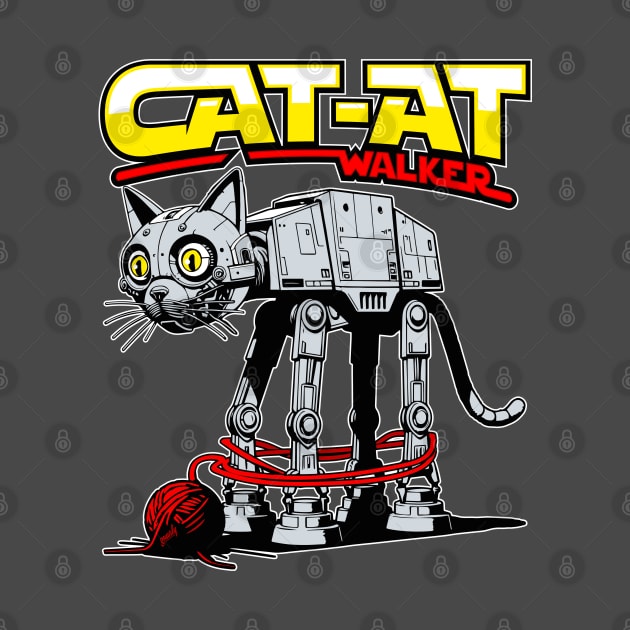 Funny Cat-at Walker Design Graphic for Cat Lovers by ChattanoogaTshirt