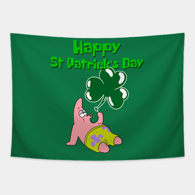 Happy St Patrick’s Day Tapestry by Black Red Store