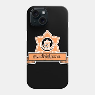 Swadhisthana sacral reiki chakra symbol Phone Case