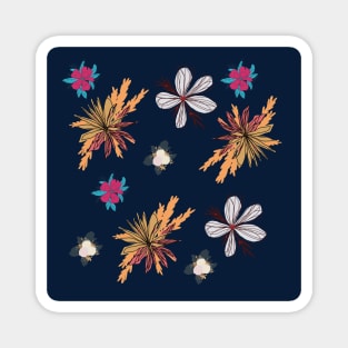 Floral Seamless Pattern Magnet