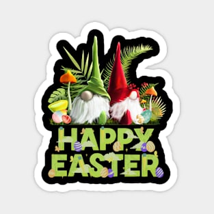 Gnomes Happy Easter Magnet