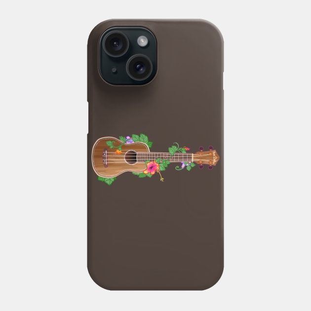 Ukulele - Koa Bella Phone Case by Go Brit