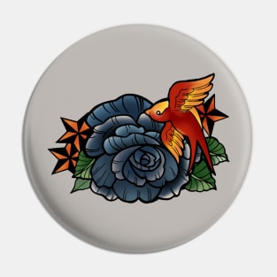 Look Down For The Black Rose Pin