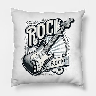 Vintage electric guitar Pillow