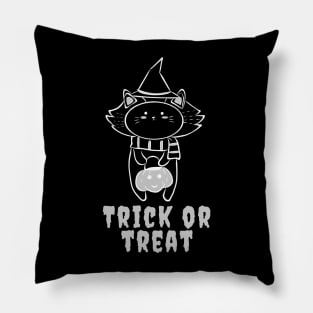 Cat Trick or Treat Pillow