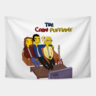 Limited Edition Transparent Simpsons Inspired Corn Puffians Design! Tapestry