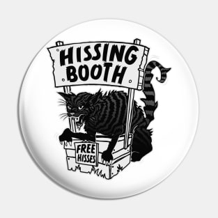 Funny Cat Hissing Booth - For Cat Moms & Cat Dads Pin