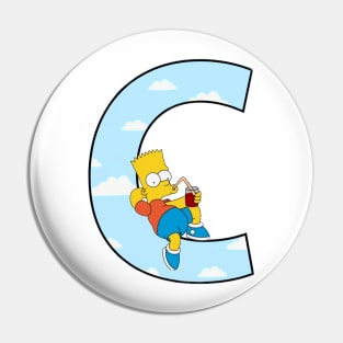 Simpsons letter Pin