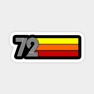 Retro 1972 Styleuniversal Magnet