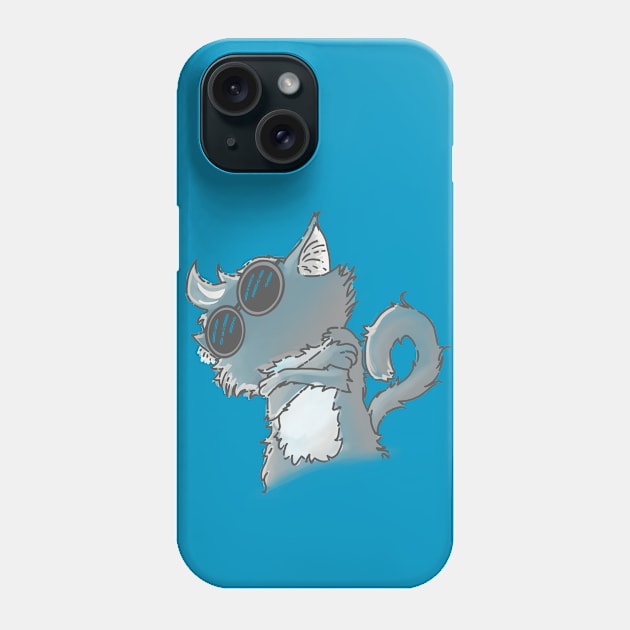 Cool cat Phone Case by Ghostlyboo