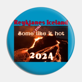 REYKJANES ICELAND VOLCANO LAVA ERUPTION 2024 Pin