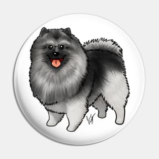 Dog - Keeshond - Black Pin