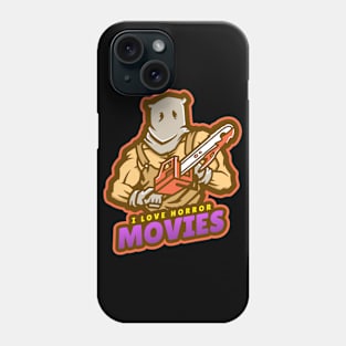 I LOVE HORROR MOVIES Phone Case