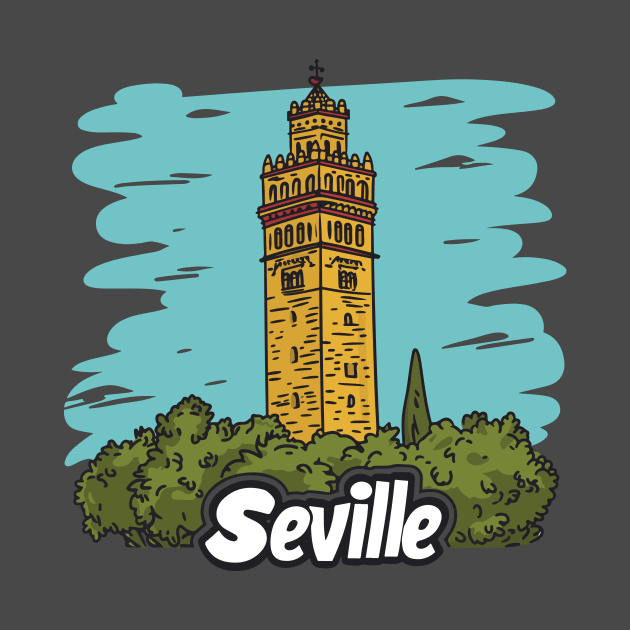 Seville Memories: Giralda Tower Reverie by Visual Arts Oasis