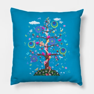 Mandala Tree of Life and Love Pillow