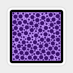 Random Polka Dots in Purples Magnet