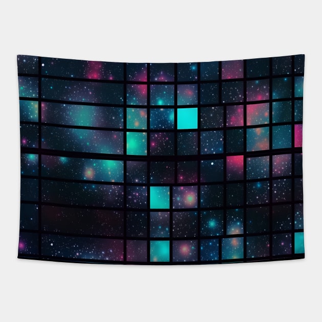 Unfathomable Universe - Infinite Nebula Seamless Pattern Tapestry by nelloryn