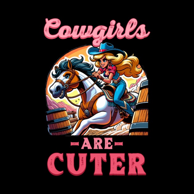 Cowgirls Are Cuter I Equestrian Pony And Horse Fan by biNutz