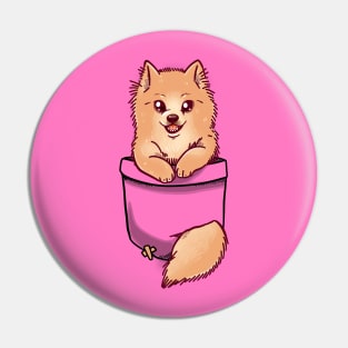 Pocket Cute Pomeranian Pin