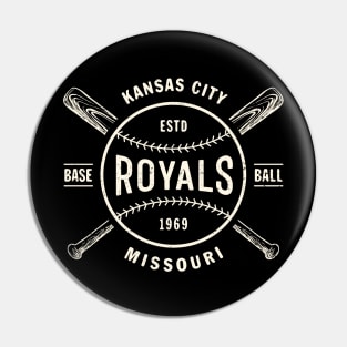 Kansas City Royals Bats & Ball by Buck tee Originals Pin