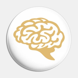 Golden Brain Pin