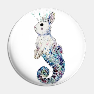 Seahorse Mermaid Bunny Pin