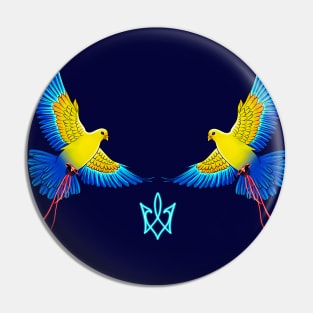 Peace pigeons Pin