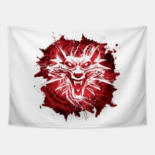 white wolf Tapestry