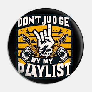 Playlist Passion: A Rock Fan’s Tribute Pin