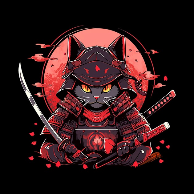 samurai cat by fancy ghost