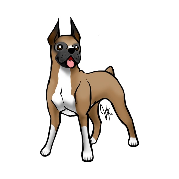 Dog - Boxer - Fawn by Jen's Dogs Custom Gifts and Designs
