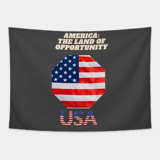 America: Land of Opportunity Tapestry