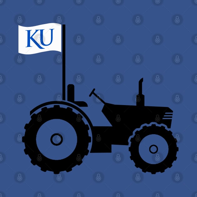 Support Kansas with this Tractor and Flag design by MalmoDesigns