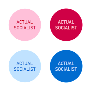 Actual Socialist Sticker Pack T-Shirt