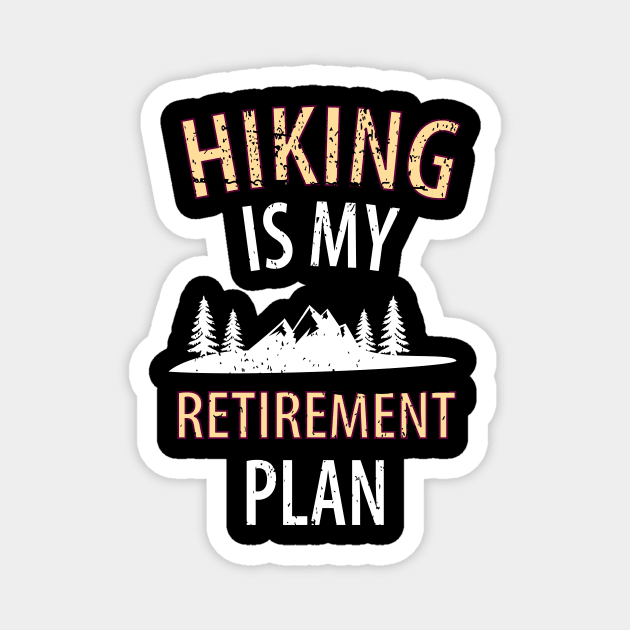 Mountains Hiking Magnet by Johnny_Sk3tch