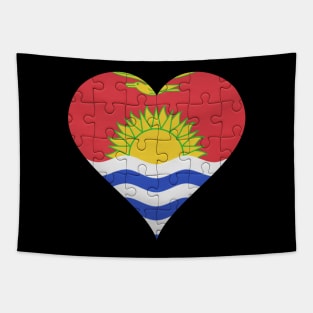 I-Kiribati Jigsaw Puzzle Heart Design - Gift for I-Kiribati With Kiribati Roots Tapestry