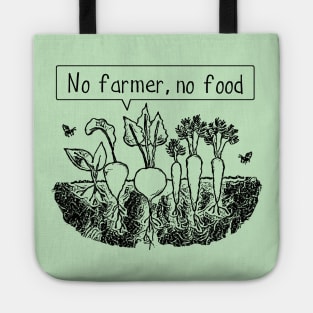 No farmer no food Tote