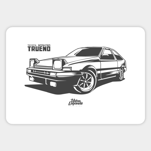 Initial D - AE86 Toyota Trueno Sprinter Sticker for Sale by