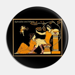 Greek Gods Aphrodite and Adonis With Cupid Print Pin