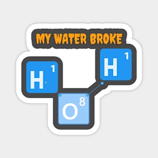 My Water Broke Molecule Magnet