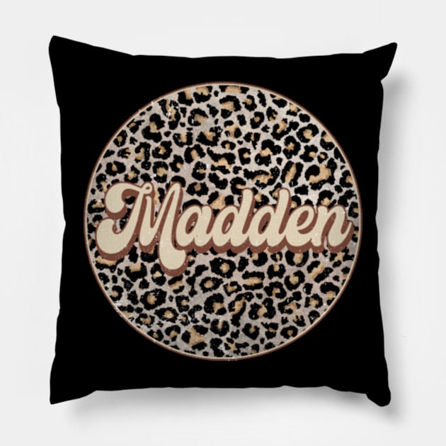 Classic Music Madden Personalized Name Circle Birthday Pillow by Gianna Bautista Art