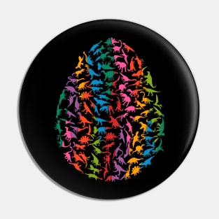 Colourful Dinosaur Egg Pin