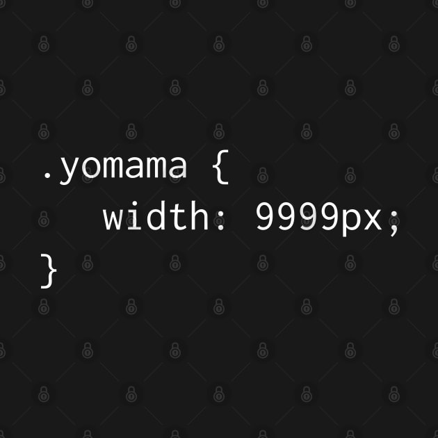 Yo Mama CSS Class Coding Humor by creativecurly