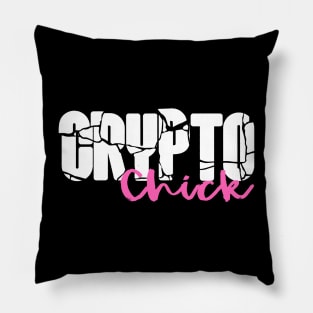 crypto chick Pillow