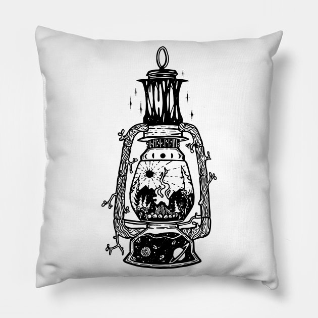 Otherworld Lantern Pillow by neomlei